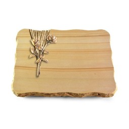 Grabplatte Woodland/Delta Rose 10 (Bronze)