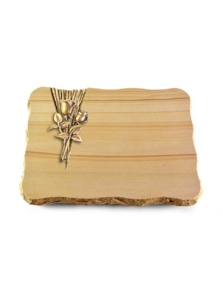 Grabplatte Woodland/Delta Rose 11 (Bronze)