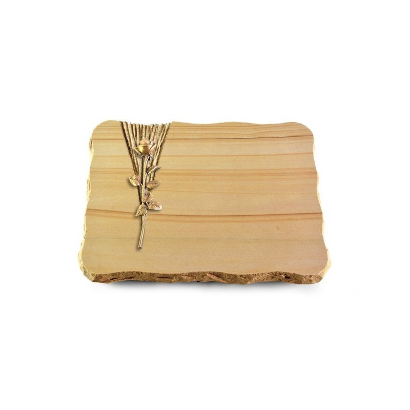 Grabplatte Woodland/Delta Rose 12 (Bronze)