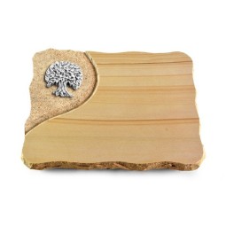 Grabplatte Woodland/Folio Baum 3 (Alu)