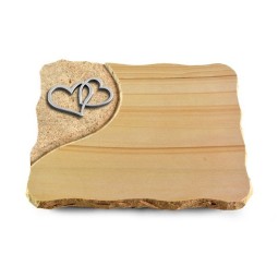 Grabplatte Woodland/Folio Herzen (Alu)