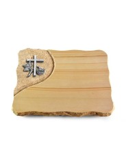 Grabplatte Woodland/Folio Kreuz 1 (Alu)