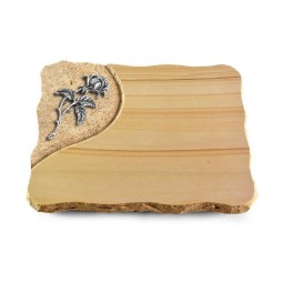 Grabplatte Woodland/Folio Rose 2 (Alu)