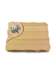 Grabplatte Woodland/Folio Rose 3 (Alu)