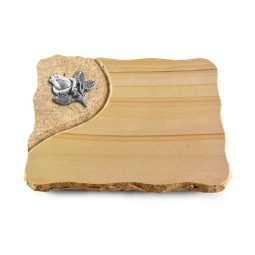 Grabplatte Woodland/Folio Rose 3 (Alu)