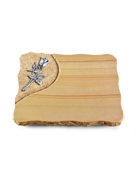 Grabplatte Woodland/Folio Rose 8 (Alu)