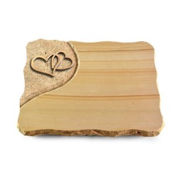 Grabplatte Woodland/Folio Herzen (Bronze)