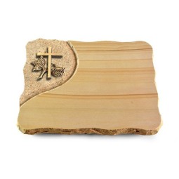 Grabplatte Woodland/Folio Kreuz 1 (Bronze)