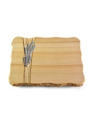 Grabplatte Woodland/Strikt Ähren 1 (Alu)