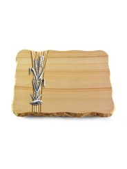 Grabplatte Woodland/Strikt Ähren 2 (Alu)