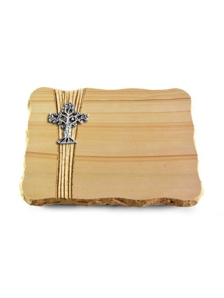Grabplatte Woodland/Strikt Baum 2 (Alu)