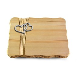 Grabplatte Woodland/Strikt Herzen (Alu)