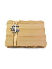 Grabplatte Woodland/Strikt Kreuz 1 (Alu)