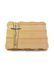 Grabplatte Woodland/Strikt Kreuz 2 (Alu)