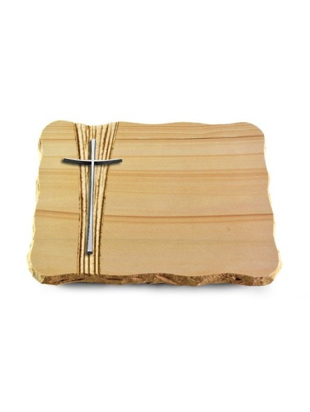 Grabplatte Woodland/Strikt Kreuz 2 (Alu)