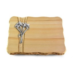 Grabplatte Woodland/Strikt Lilie (Alu)