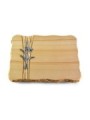 Grabplatte Woodland/Strikt Lilienzweig (Alu)