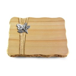 Grabplatte Woodland/Strikt Rose 3 (Alu)