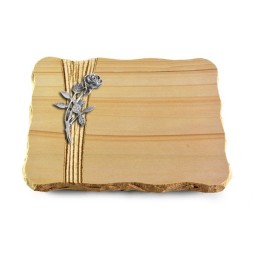 Grabplatte Woodland/Strikt Rose 6 (Alu)