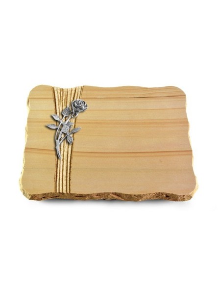 Grabplatte Woodland/Strikt Rose 6 (Alu)