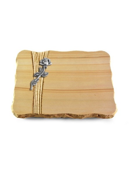 Grabplatte Woodland/Strikt Rose 7 (Alu)