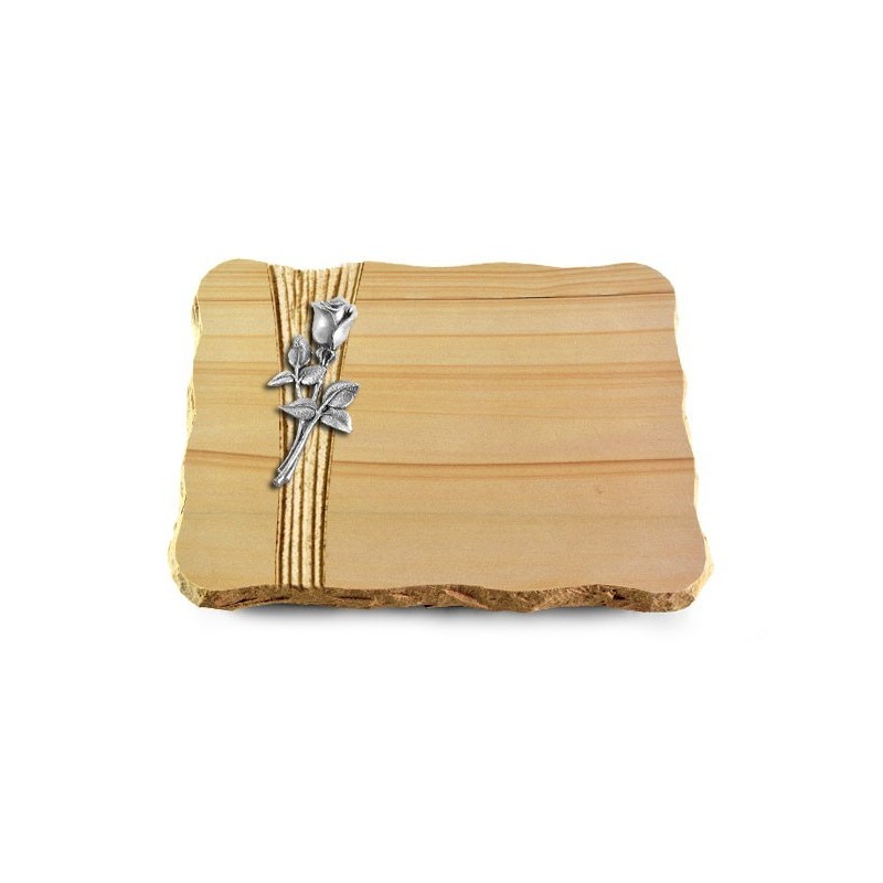 Grabplatte Woodland/Strikt Rose 8 (Alu)