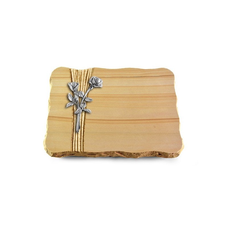 Grabplatte Woodland/Strikt Rose 10 (Alu)