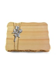 Grabplatte Woodland/Strikt Rose 11 (Alu)