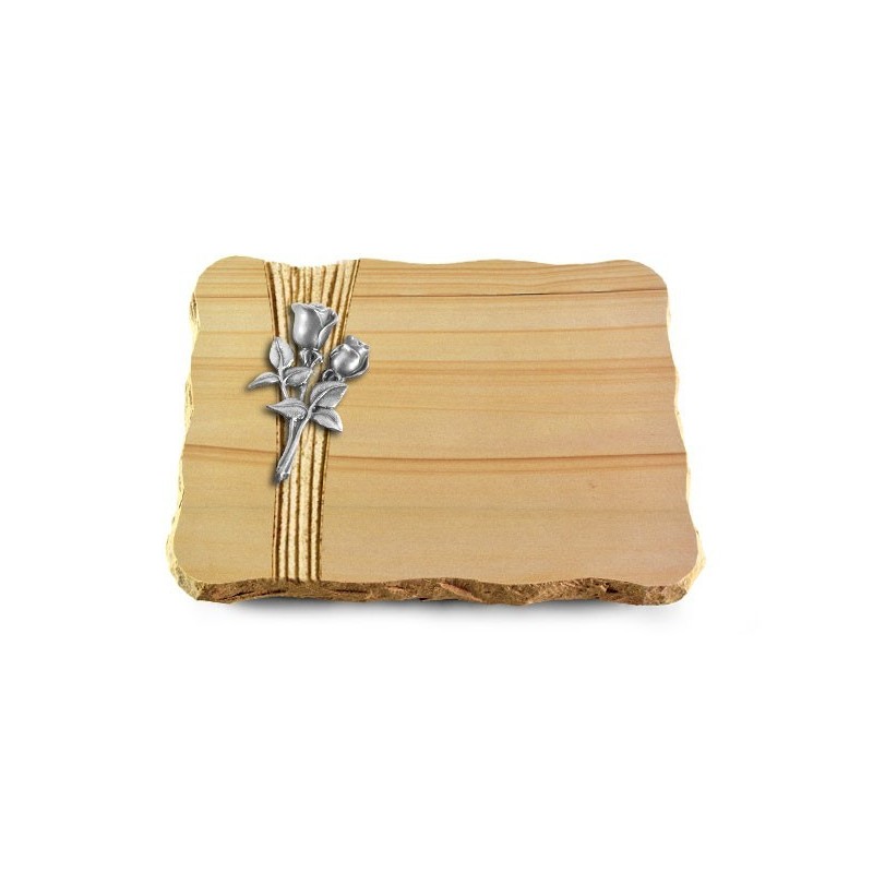 Grabplatte Woodland/Strikt Rose 11 (Alu)