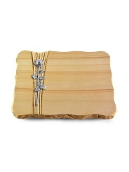 Grabplatte Woodland/Strikt Rose 12 (Alu)