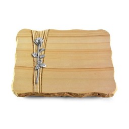 Grabplatte Woodland/Strikt Rose 12 (Alu)