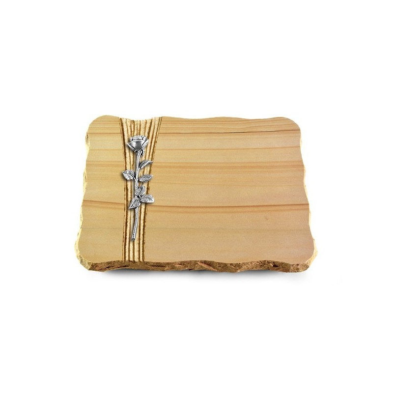 Grabplatte Woodland/Strikt Rose 12 (Alu)