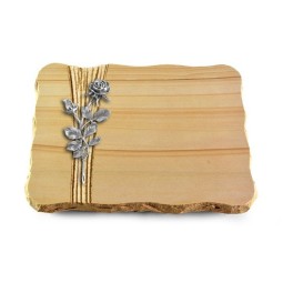 Grabplatte Woodland/Strikt Rose 13 (Alu)