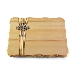 Grabplatte Woodland/Strikt Baum 2 (Bronze)