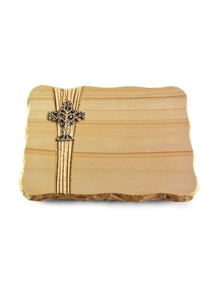 Grabplatte Woodland/Strikt Baum 2 (Bronze)