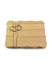 Grabplatte Woodland/Strikt Herzen (Bronze)