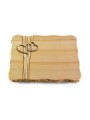 Grabplatte Woodland/Strikt Herzen (Bronze)