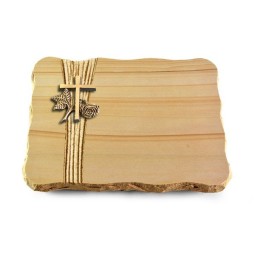 Grabplatte Woodland/Strikt Kreuz 1 (Bronze)