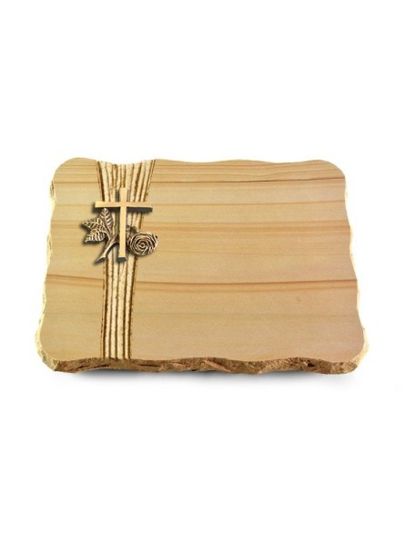Grabplatte Woodland/Strikt Kreuz 1 (Bronze)
