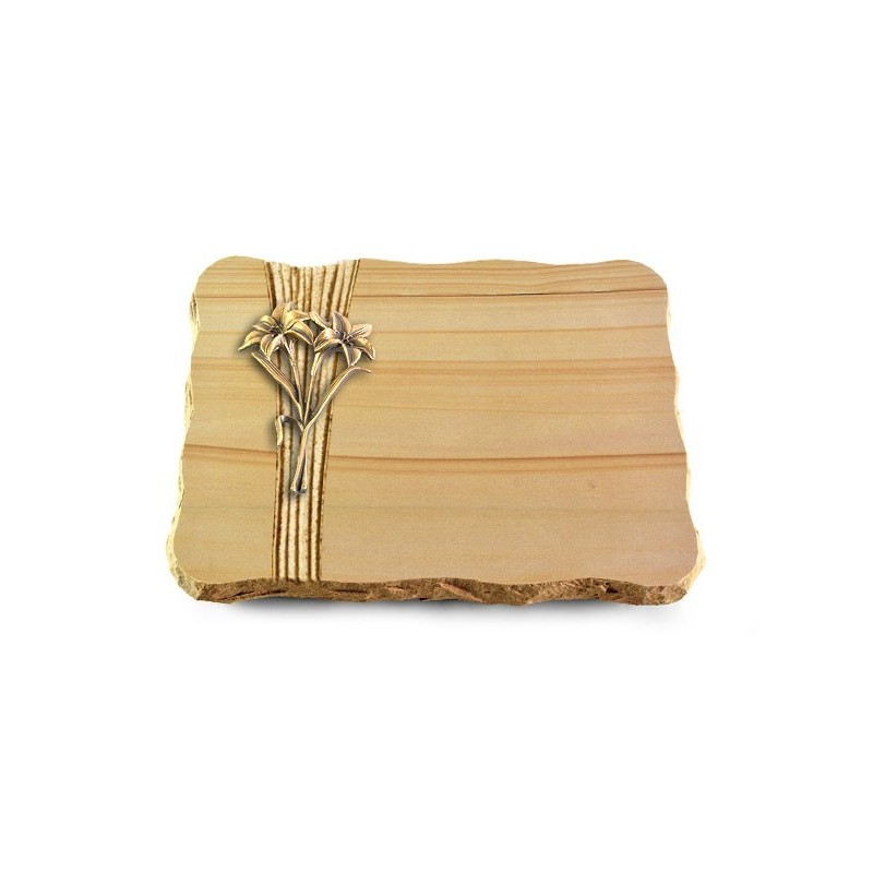 Grabplatte Woodland/Strikt Lilie (Bronze)