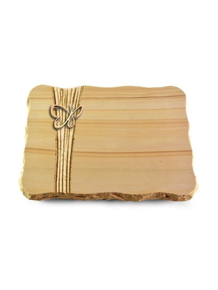 Grabplatte Woodland/Strikt Papillon (Bronze)