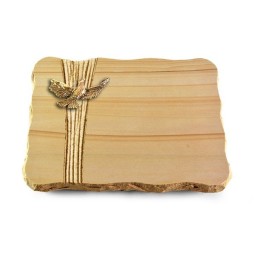 Grabplatte Woodland/Strikt Taube (Bronze)