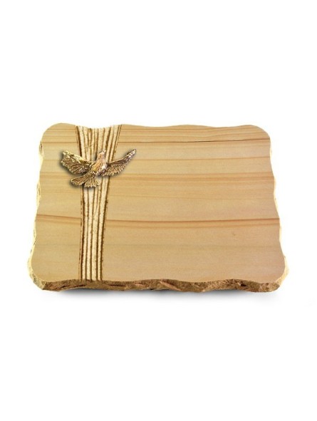 Grabplatte Woodland/Strikt Taube (Bronze)