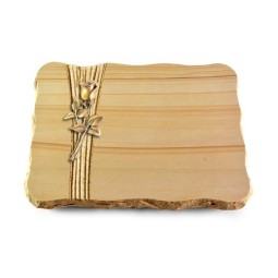 Grabplatte Woodland/Strikt Rose 8 (Bronze)