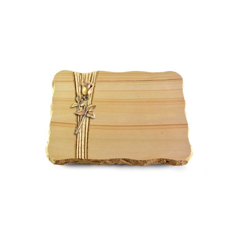 Grabplatte Woodland/Strikt Rose 8 (Bronze)