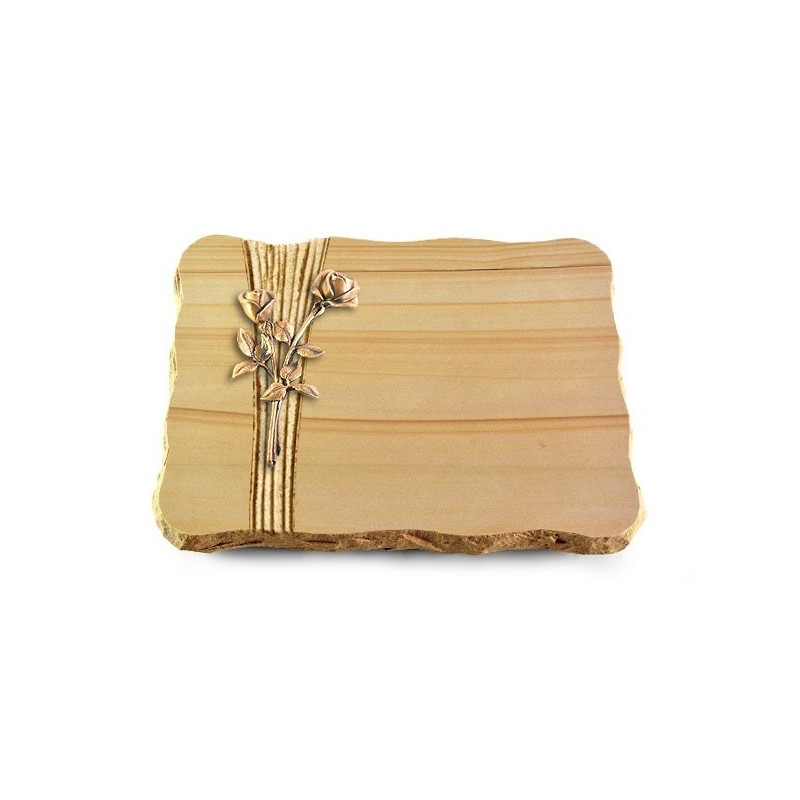 Grabplatte Woodland/Strikt Rose 10 (Bronze)