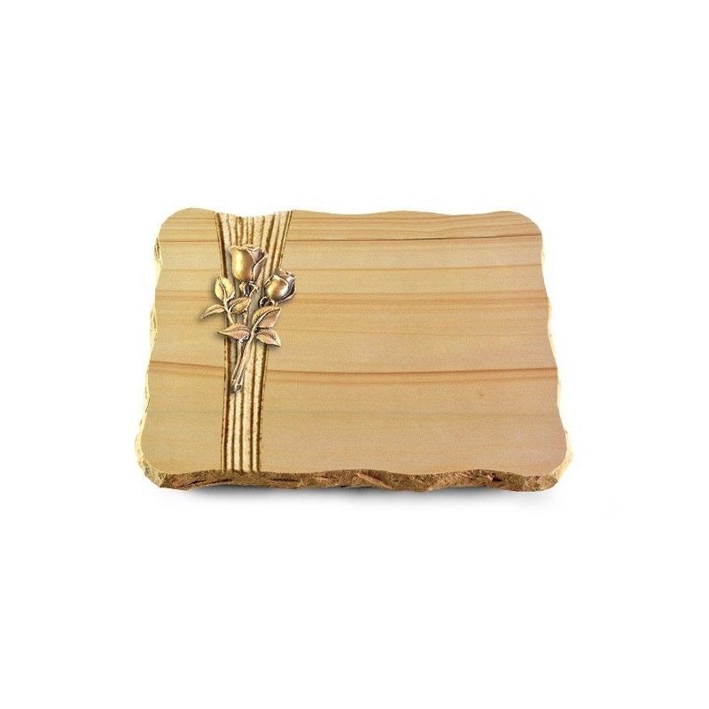 Grabplatte Woodland/Strikt Rose 11 (Bronze)