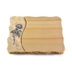 Grabplatte Woodland/Wave Rose 2 (Alu)