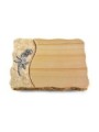 Grabplatte Woodland/Wave Rose 6 (Alu)