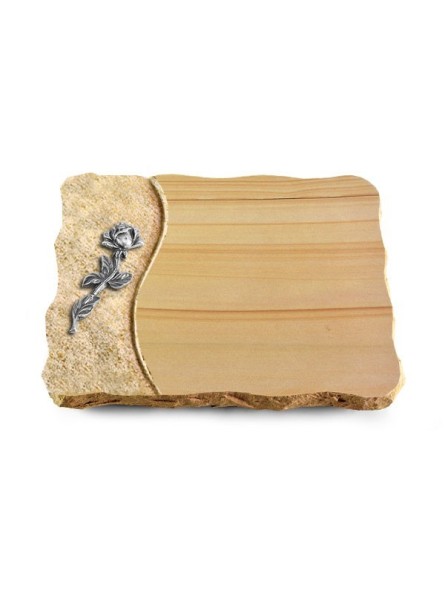 Grabplatte Woodland/Wave Rose 7 (Alu)